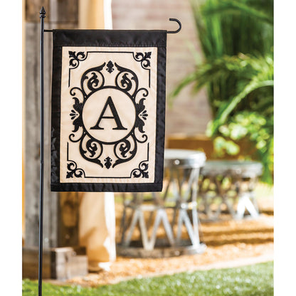 Cambridge Monogram Garden Applique Flag, Letter A - Tampa Home & Garden Store