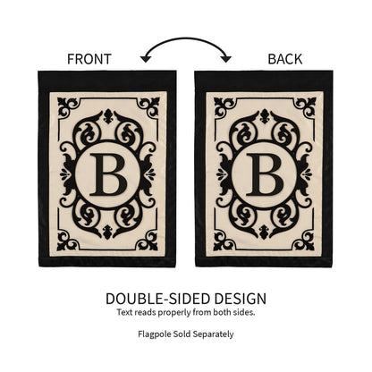 Cambridge Monogram Garden Applique Flag, Letter B - Tampa Home & Garden Store