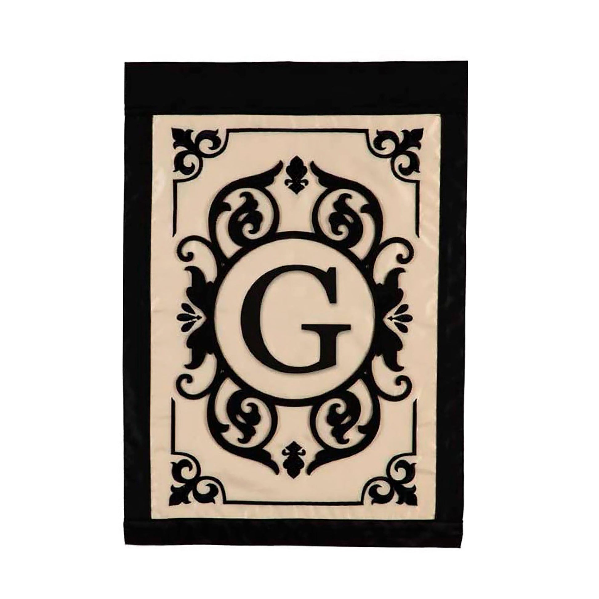 Cambridge Monogram Garden Applique Flag, Letter G - Tampa Home & Garden Store