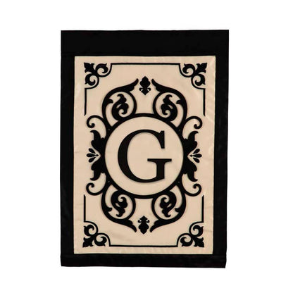 Cambridge Monogram Garden Applique Flag, Letter G - Tampa Home & Garden Store