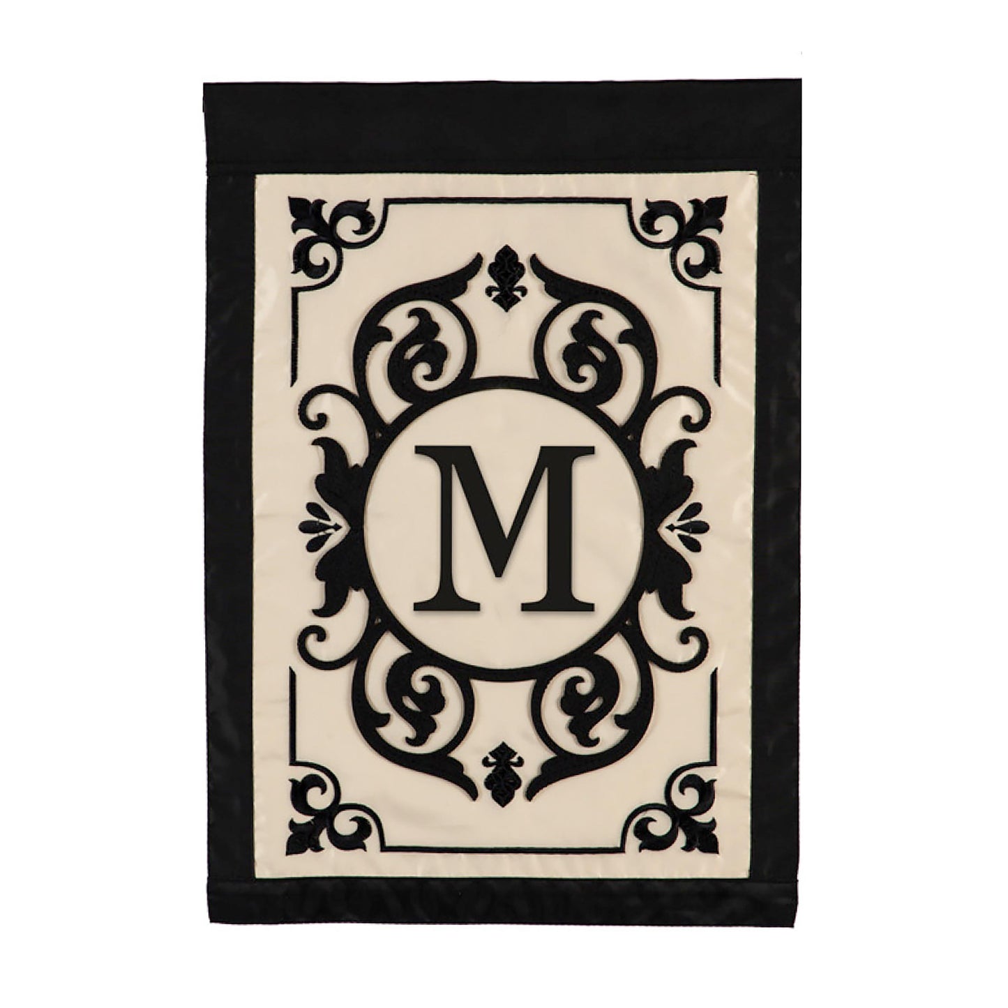 Cambridge Monogram Garden Applique Flag, Letter M - Tampa Home & Garden Store