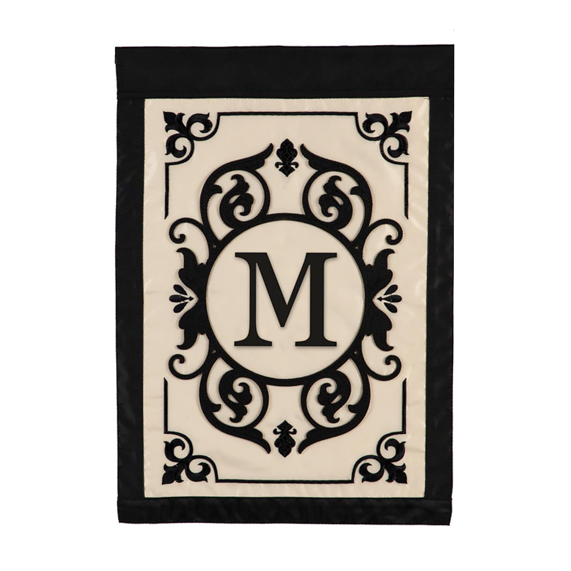 Cambridge Monogram Garden Applique Flag, Letter M - Tampa Home & Garden Store