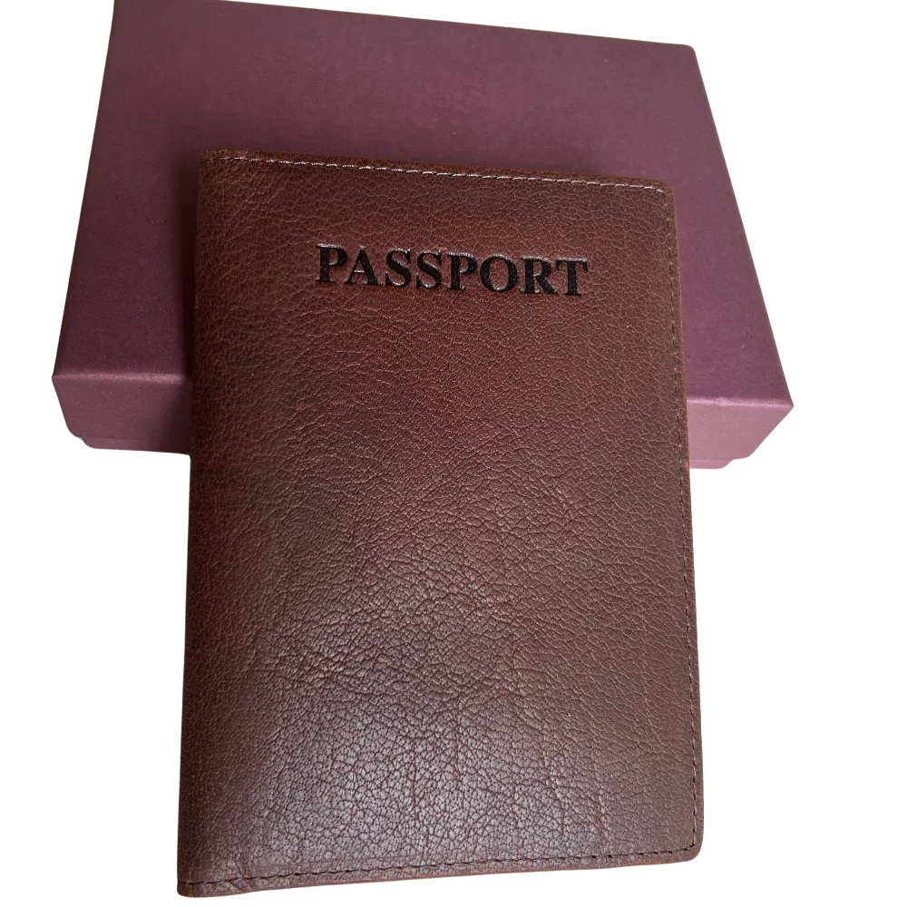 Cambridge Leather Passport Cover, Leather Wallet- Travel Wallet