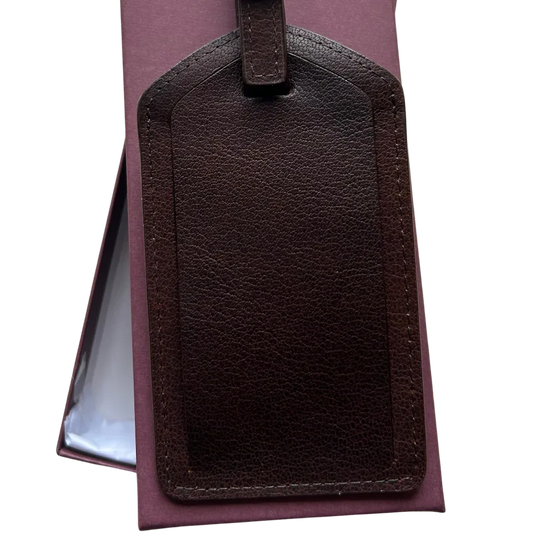 Cambridge Full Grain Leather Luggage Tag
