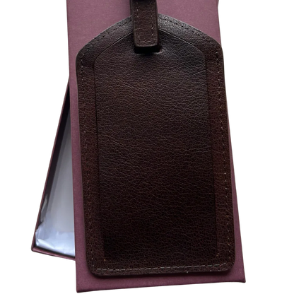 Cambridge Full Grain Leather Luggage Tag
