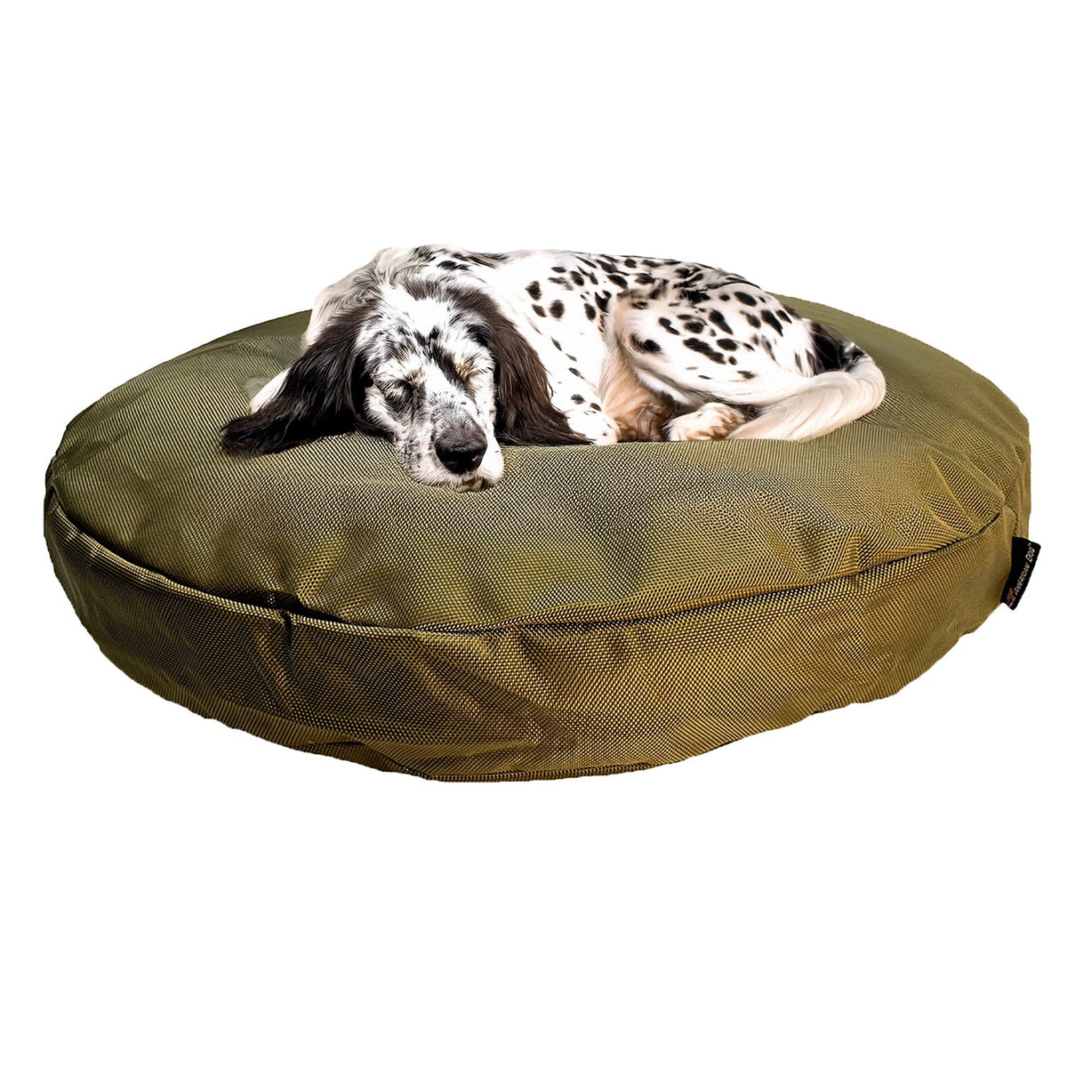 Dog Bed Round Armor olive green circular bed by American Dog on Tampa Home & Garden Store