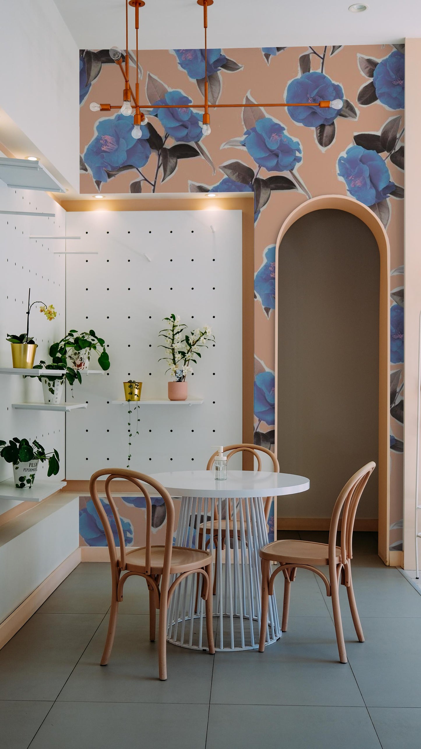 Camellia Wallpaper, cotton candy - Tampa Home & Garden Store