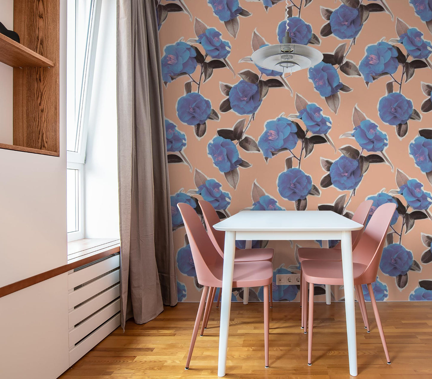 Camellia Wallpaper, cotton candy - Tampa Home & Garden Store