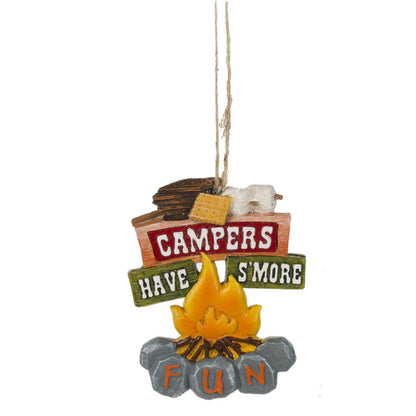 Campers Have S'more Fun Campfire Ornament. - Tampa Home & Garden Store