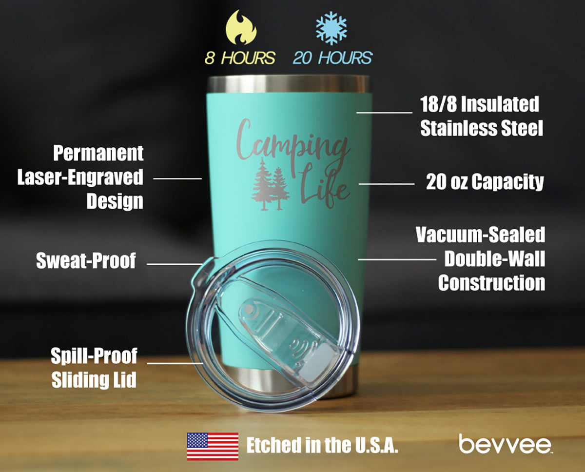 Camping Life - 20 oz Coffee Tumbler - Tampa Home & Garden Store