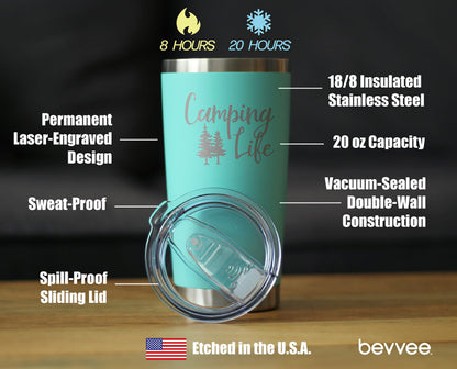 Camping Life - 20 oz Coffee Tumbler - Tampa Home & Garden Store