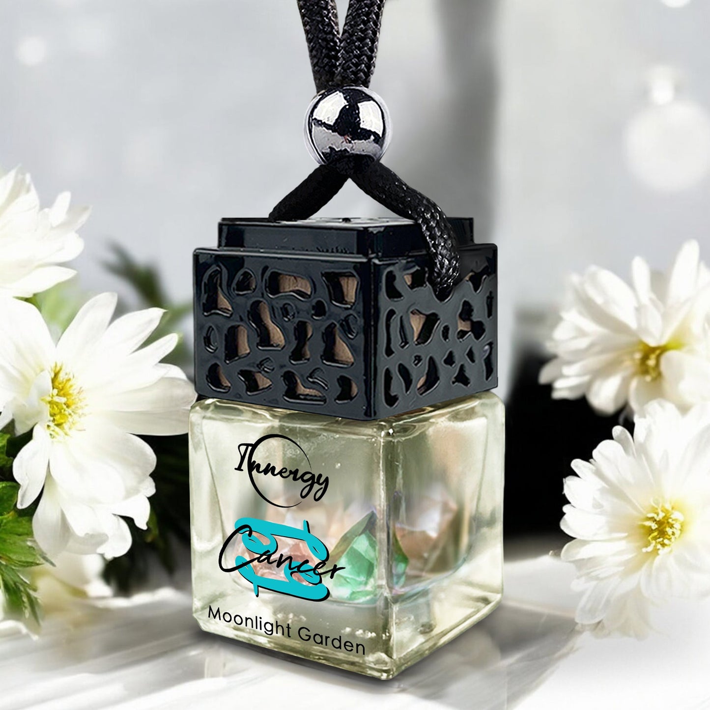 Cancer Zodiac Crystal-Enhanced Oil Diffuser, Car Air Freshener, 8ml - Tampa Home & Garden Store