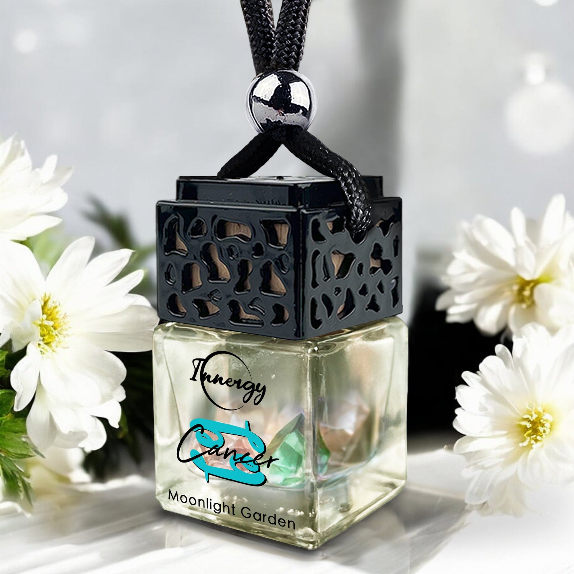 Cancer Zodiac Crystal-Enhanced Oil Diffuser, Car Air Freshener, 8ml - Tampa Home & Garden Store