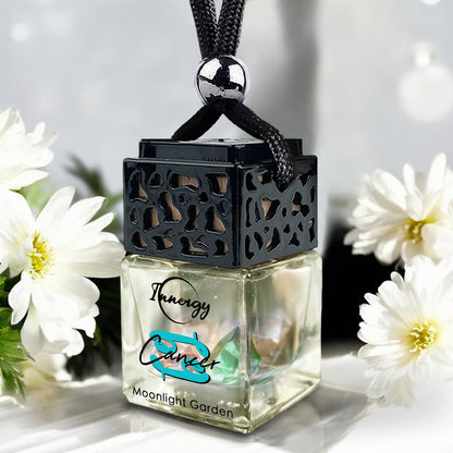 Cancer Zodiac Crystal-Enhanced Oil Diffuser, Car Air Freshener, 8ml - Tampa Home & Garden Store