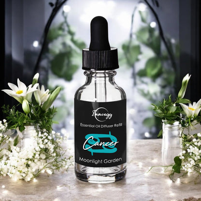 Cancer Zodiac Crystal-Enhanced Oil Diffuser, Car Air Freshener, 8ml - Tampa Home & Garden Store