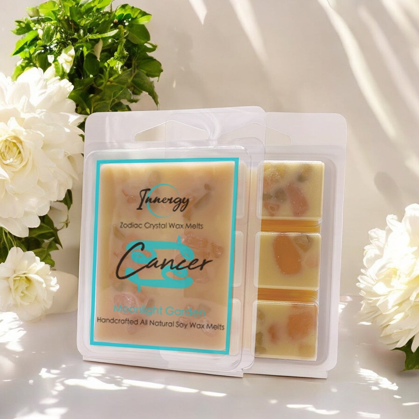 Cancer Zodiac Crystal-Enhanced Premium Coconut-Soy Wax Melts - Tampa Home & Garden Store