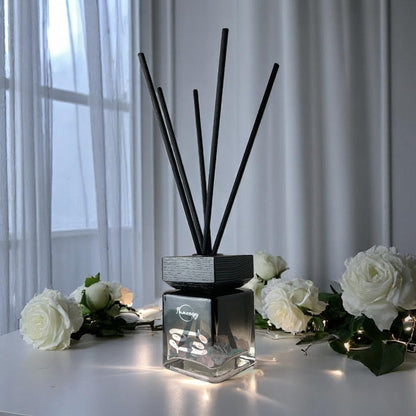 Cancer Zodiac Crystal-Enhanced Reed Oil Diffuser, Moonlight Garden Scent, 100ml - Tampa Home & Garden Store