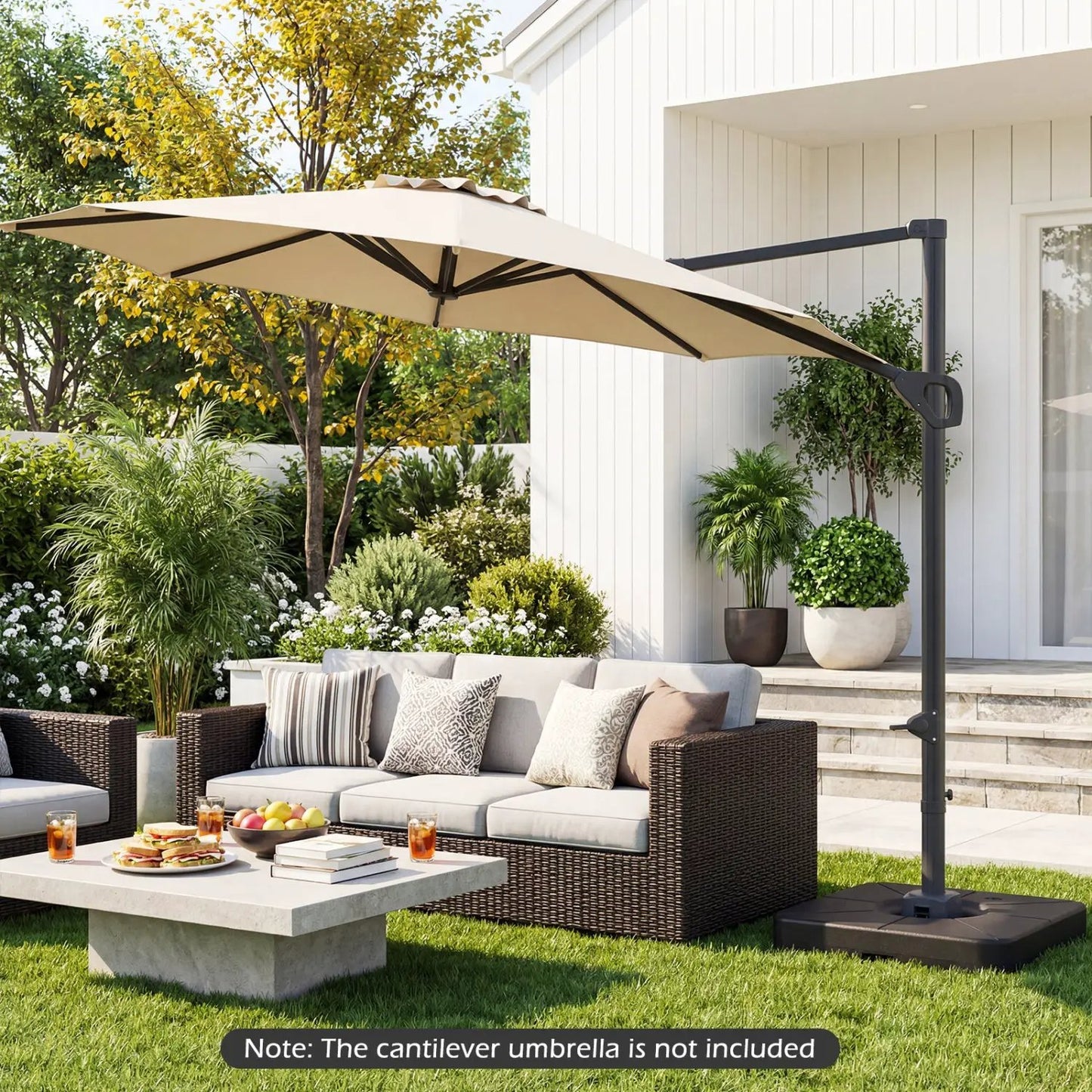 Patio Umbrella Base 220 Lbs Water Sand Fillable