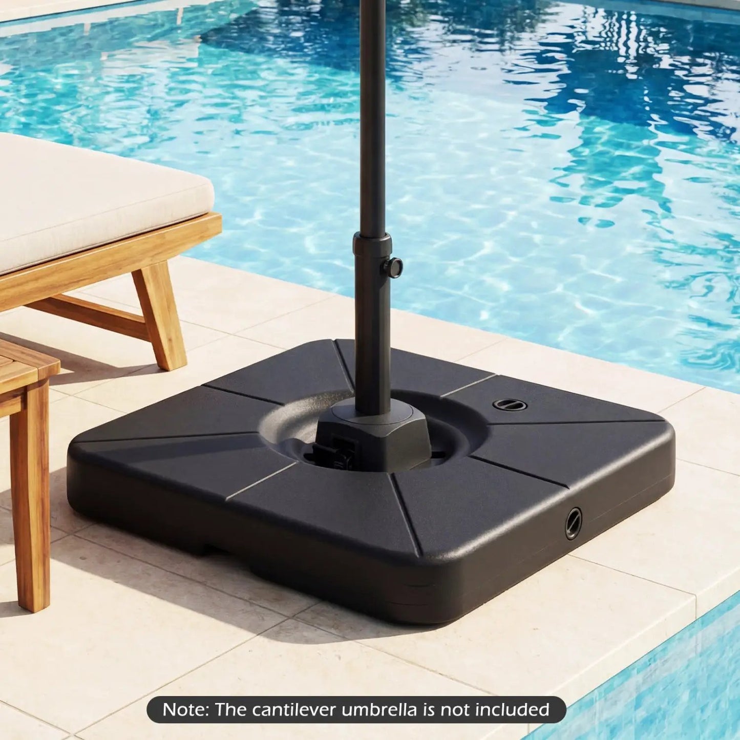 Patio Umbrella Base 220 Lbs Water Sand Fillable