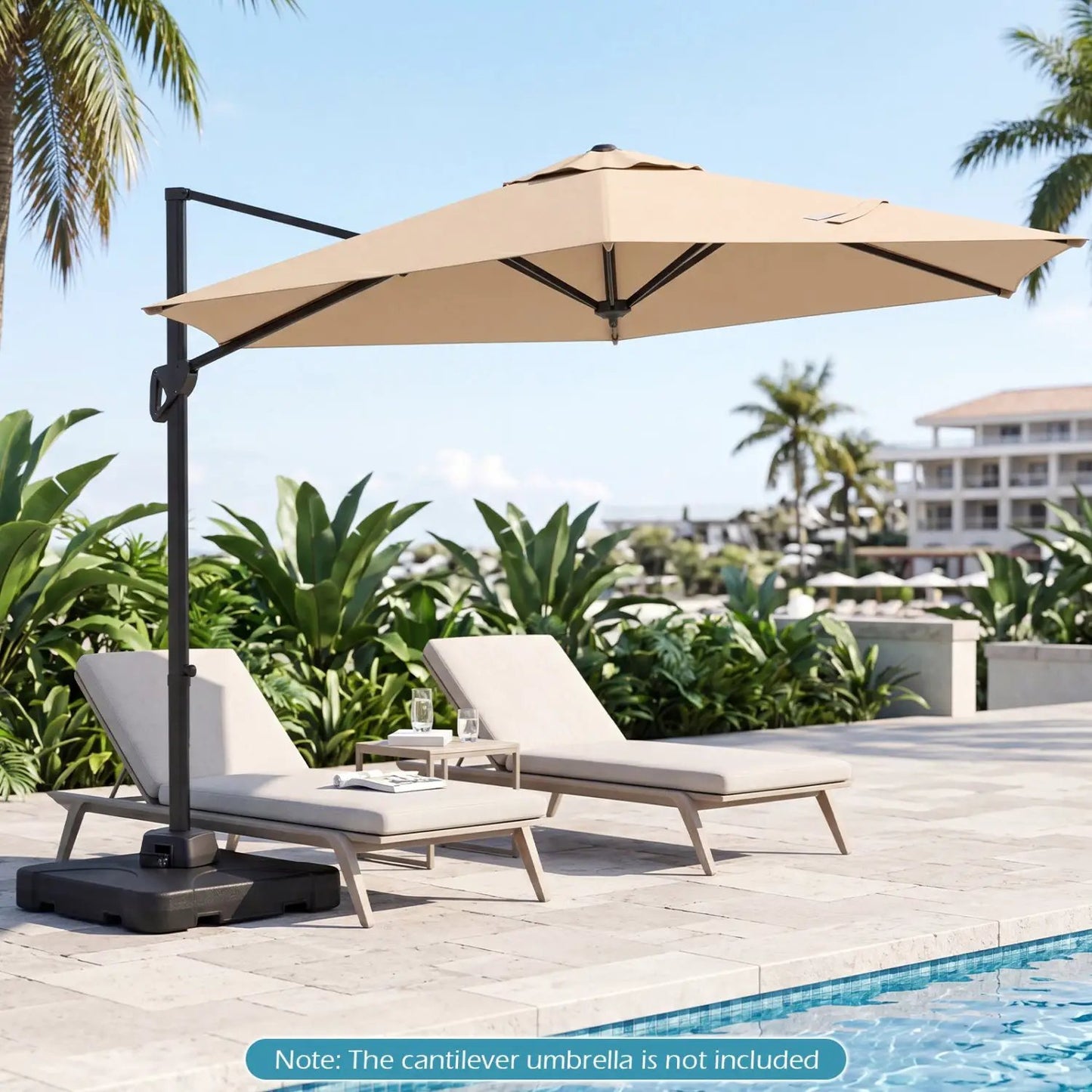 Cantilever Umbrella Base Water and Sand Fillable