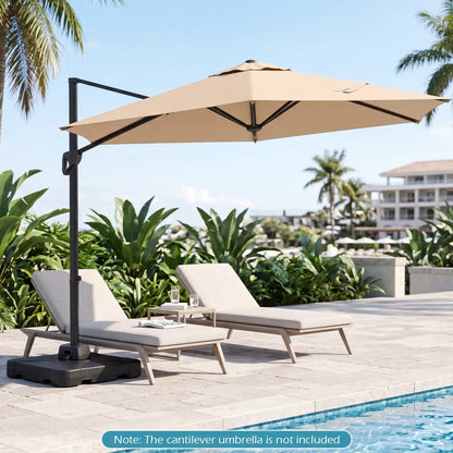 Cantilever Umbrella Base Water and Sand Fillable