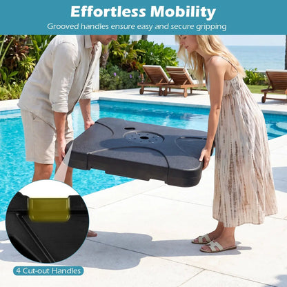 Cantilever Umbrella Base Water and Sand Fillable