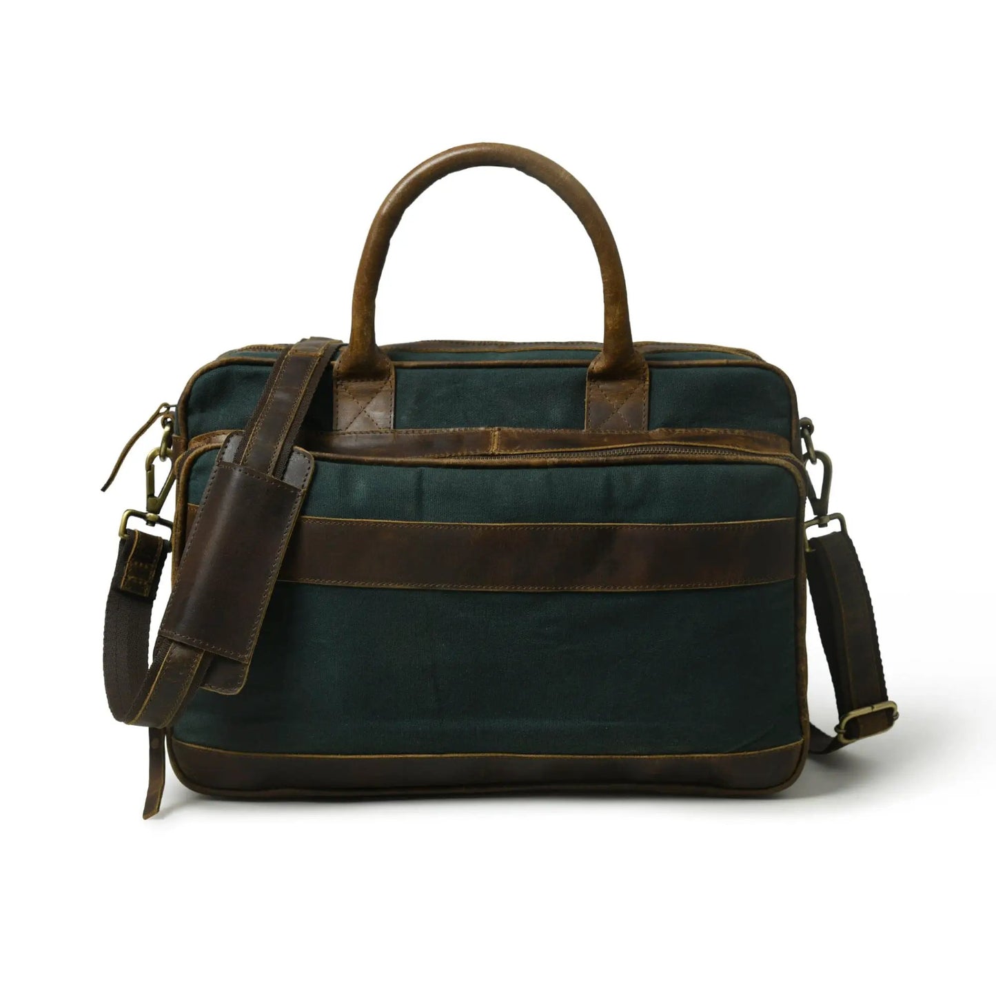 Canvas Green Briefcase - Tampa Home & Garden Store