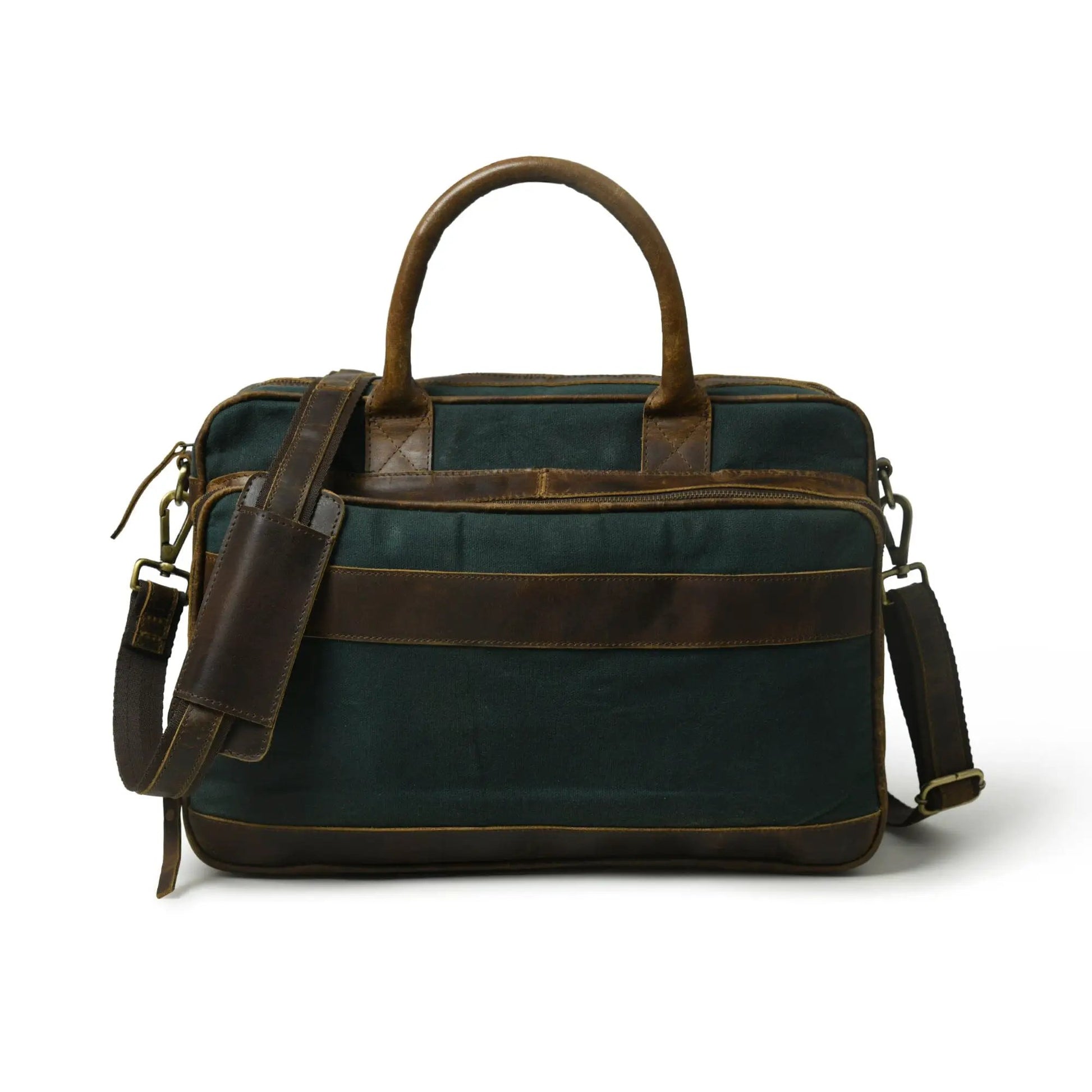 Canvas Green Briefcase - Tampa Home & Garden Store