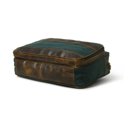 Canvas Green Briefcase - Tampa Home & Garden Store