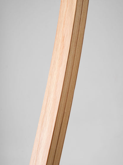 Arc floor lamp in beech wood with curved frame Moktan Sabai on Tampa Home & Garden Store