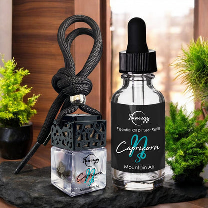 Capricornus Zodiac Crystal-Enhanced Oil Diffuser, Car Air Freshener, 8ml - Tampa Home & Garden Store