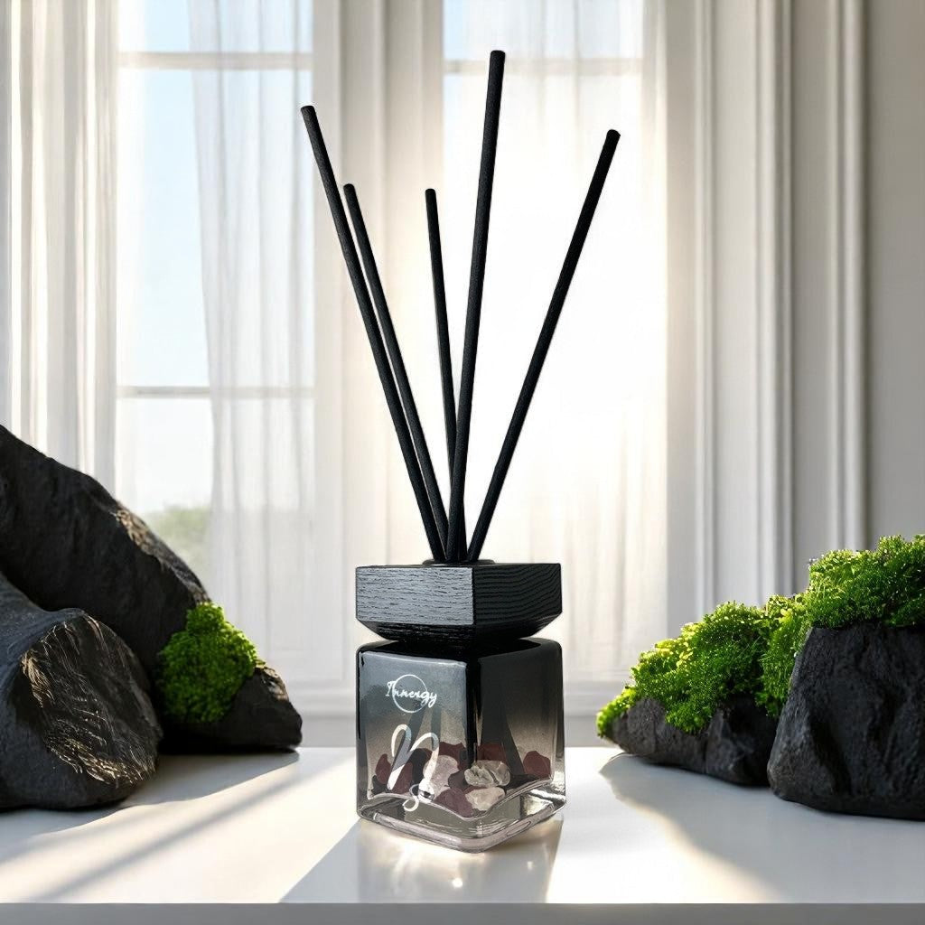 Capricornus Zodiac Crystal-Enhanced Reed Oil Diffuser, Mountain Air Scent, 100ml - Tampa Home & Garden Store