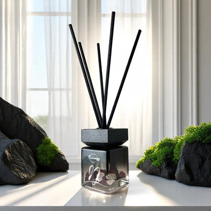 Capricornus Zodiac Crystal-Enhanced Reed Oil Diffuser, Mountain Air Scent, 100ml - Tampa Home & Garden Store