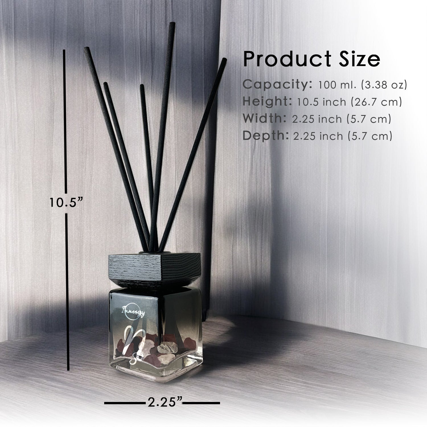 Capricornus Zodiac Crystal-Enhanced Reed Oil Diffuser, Mountain Air Scent, 100ml - Tampa Home & Garden Store