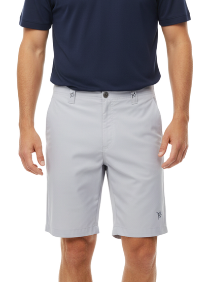 Captain Shorts by White Water Life, light gray shorts with belt loops and button on Tampa Home & Garden Store