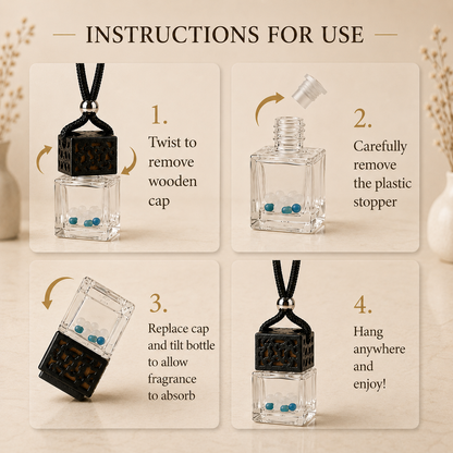 Limited Edition: Christmas Morning Crystal-Enhanced Oil Diffuser, Car Air Freshener, 8ml