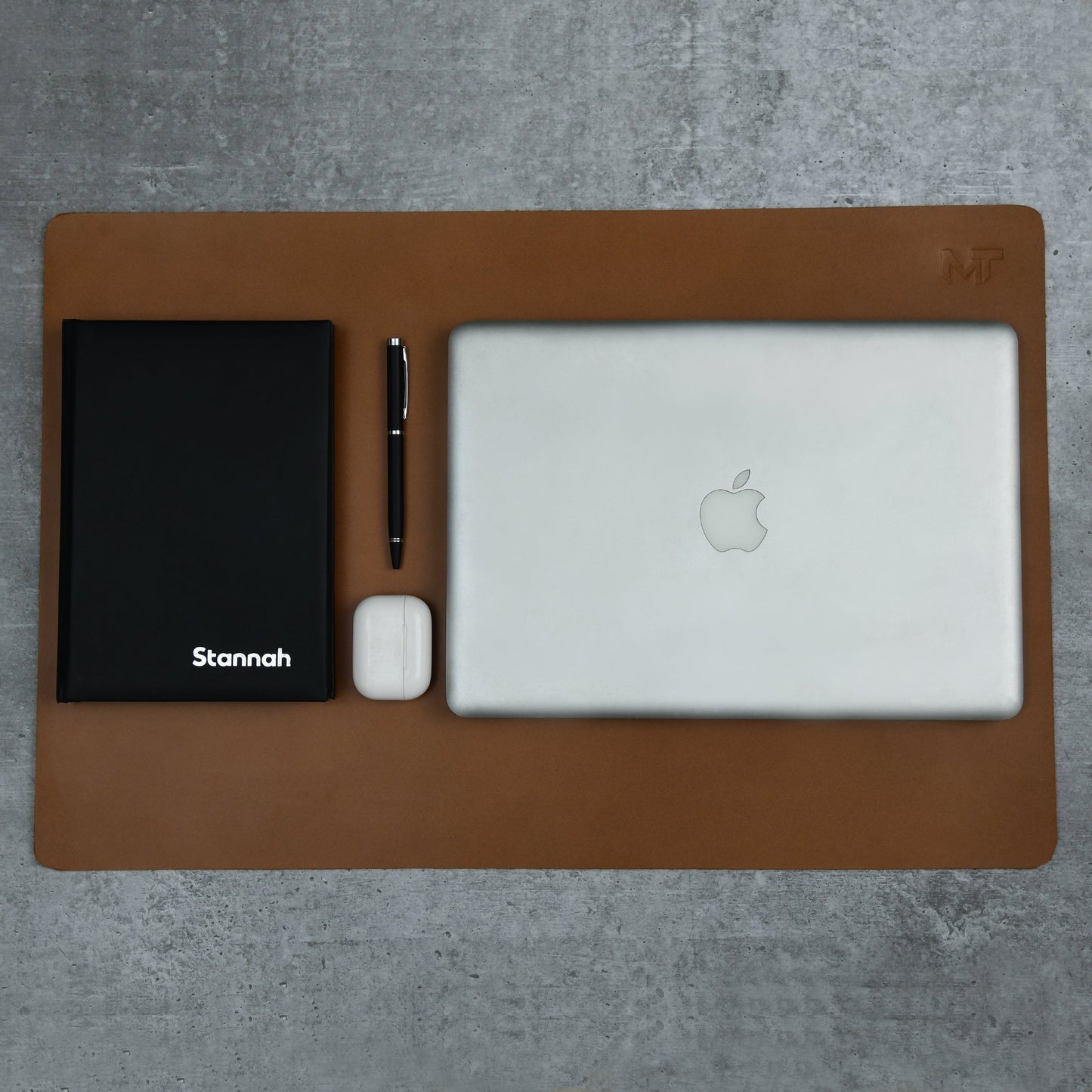Caramel Luxe Leather Desk Mat + Mouse Pad - Tampa Home & Garden Store
