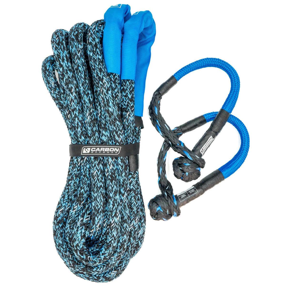 Large 4x4 recovery rope and blue soft shackle combo, Carbon Offroad USA on Tampa Home & Garden Store