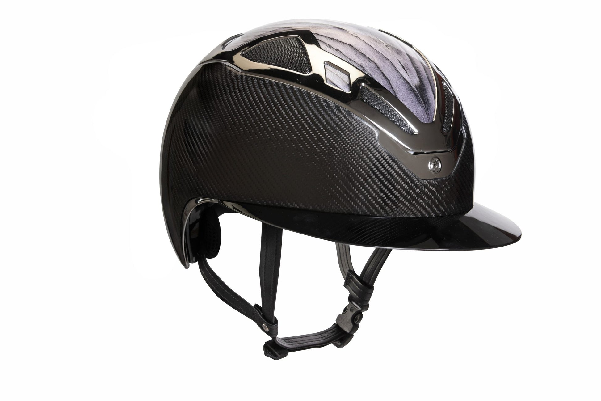 Suomy Apex riding helmet carbon wood black glossy with carbon fiber shell and chrome accents on Tampa Home & Garden Store