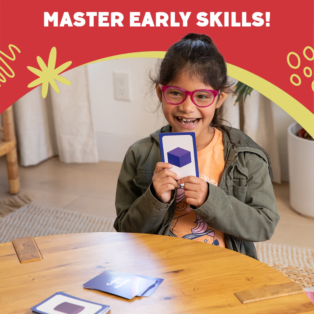 Card Pack Bundle educational toy by The Fidget Games, child showing cards on Tampa Home & Garden Store