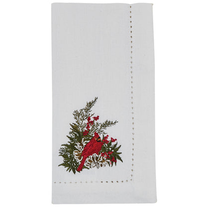 Cardinal Embroidered Cloth Napkin - Tampa Home & Garden Store