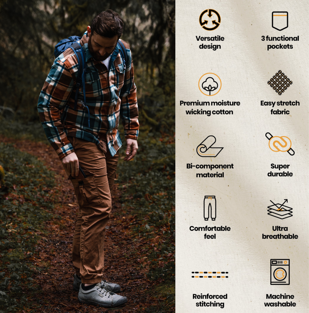 Cargo Stretch Jogger Pants - Tampa soil911.com