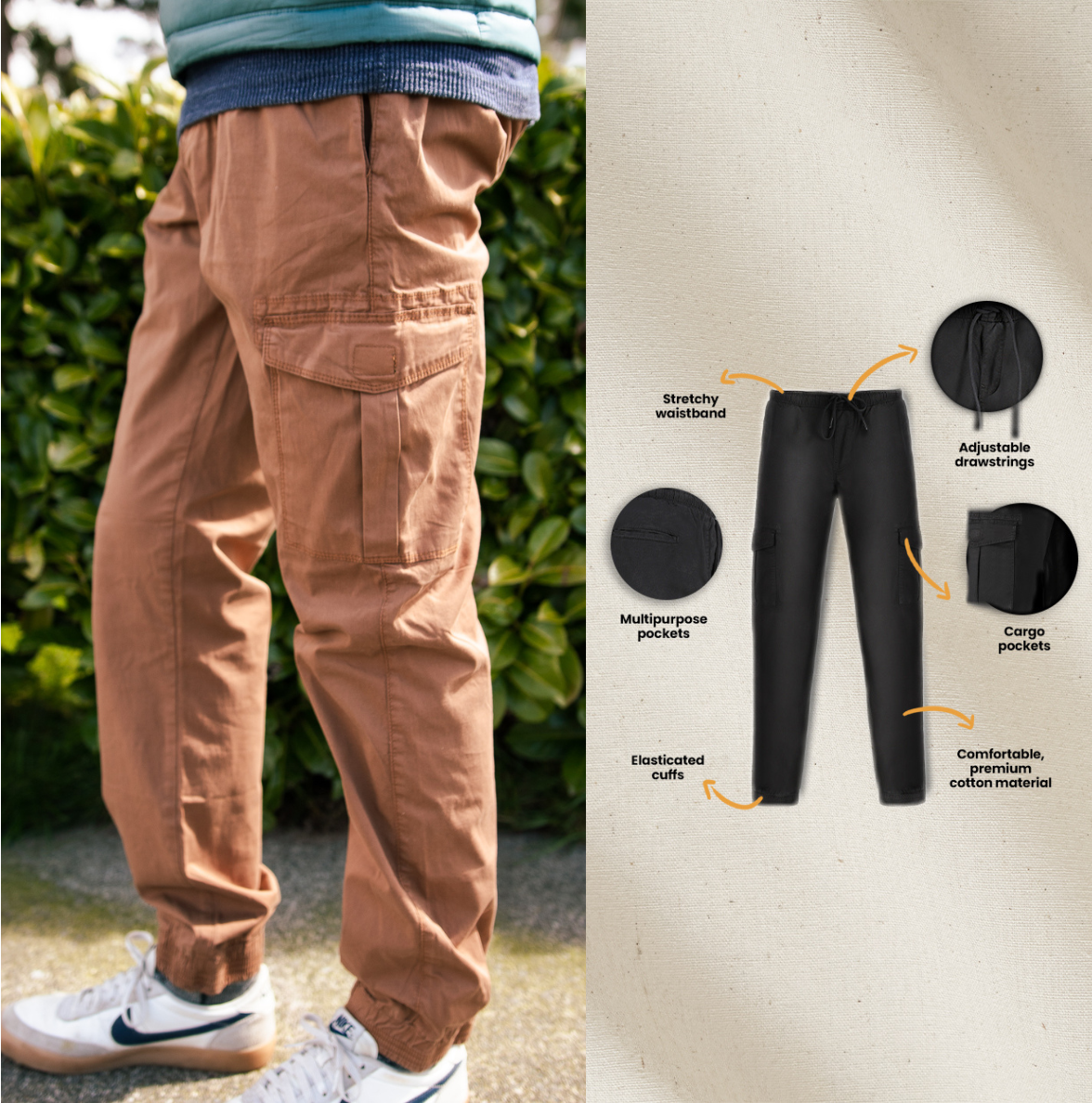 Cargo Stretch Jogger Pants - Tampa soil911.com