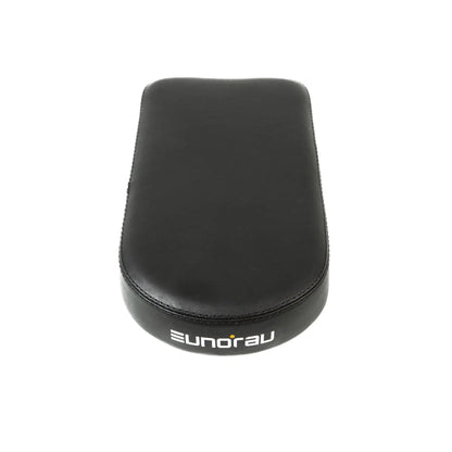 EUNORAU black cushioned rear bike saddle with stitched edge and visible logo on Tampa Home & Garden Store
