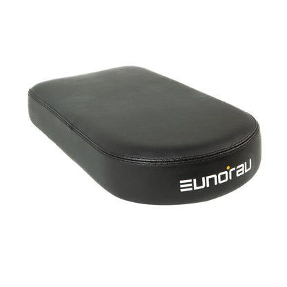 EUNORAU cushioned rear bike saddle in black faux leather with quick-release on Tampa Home & Garden Store