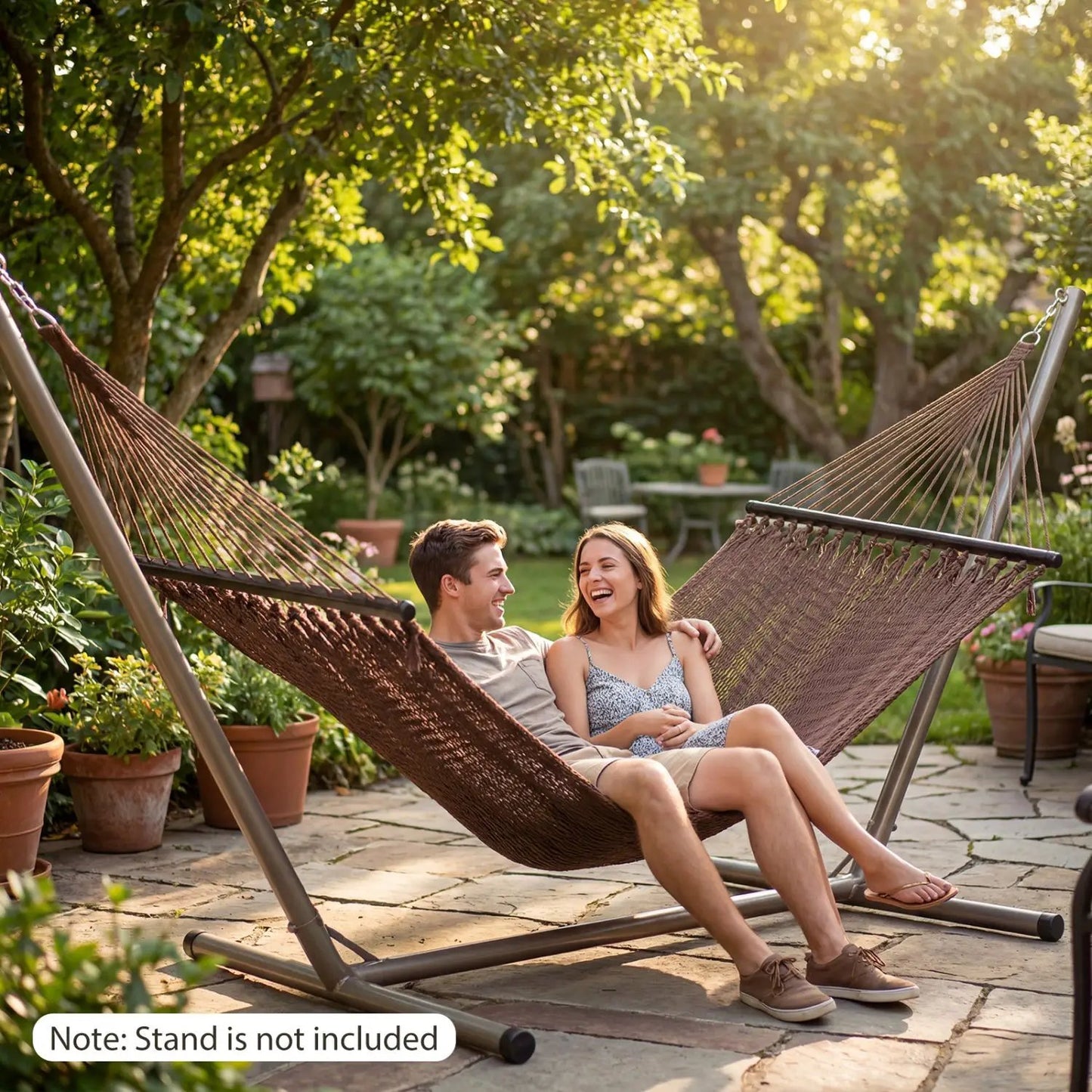 Caribbean Hammock with Spreader Bar for Poolside