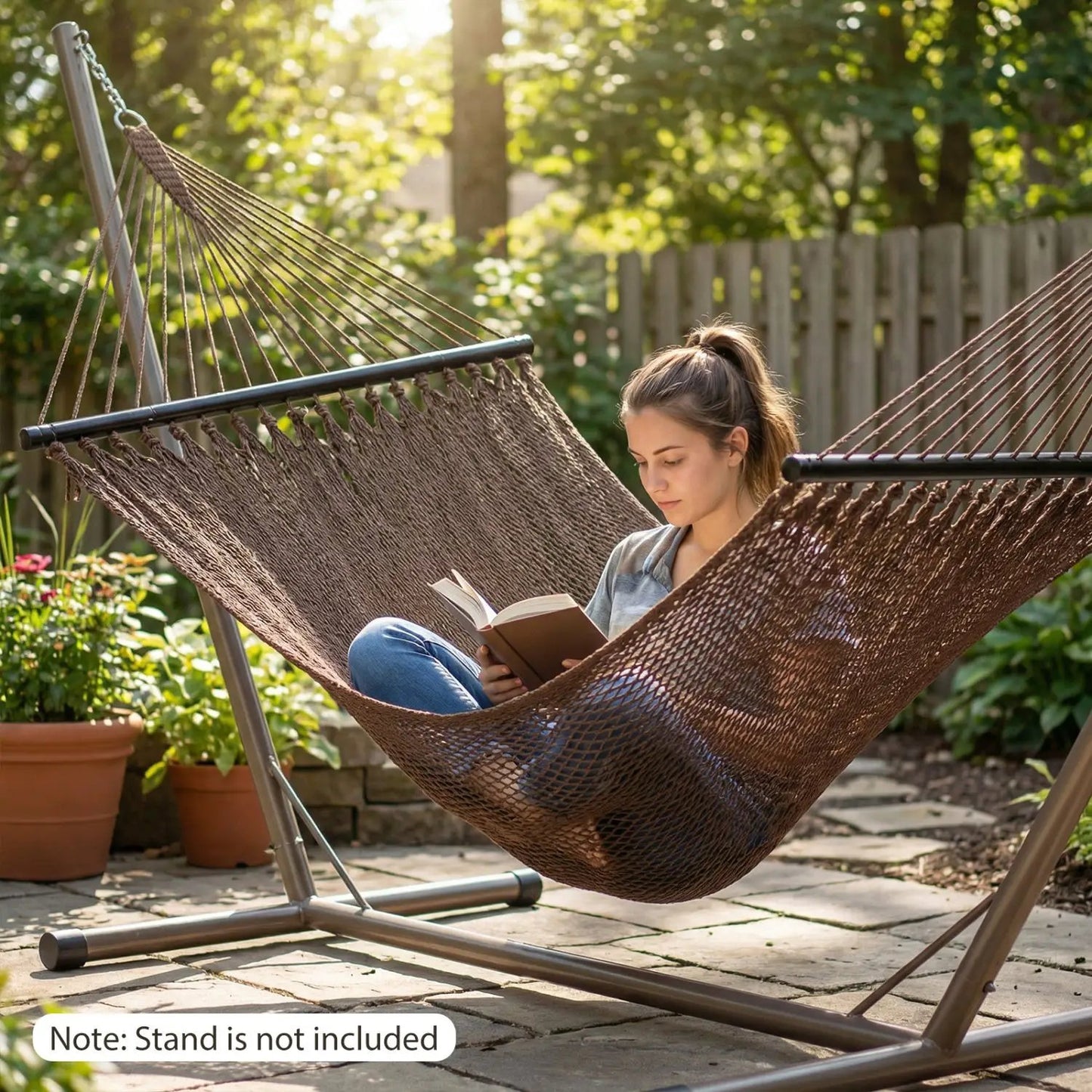 Caribbean Hammock with Spreader Bar for Poolside