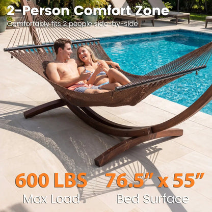 Caribbean Hammock with Spreader Bar for Poolside