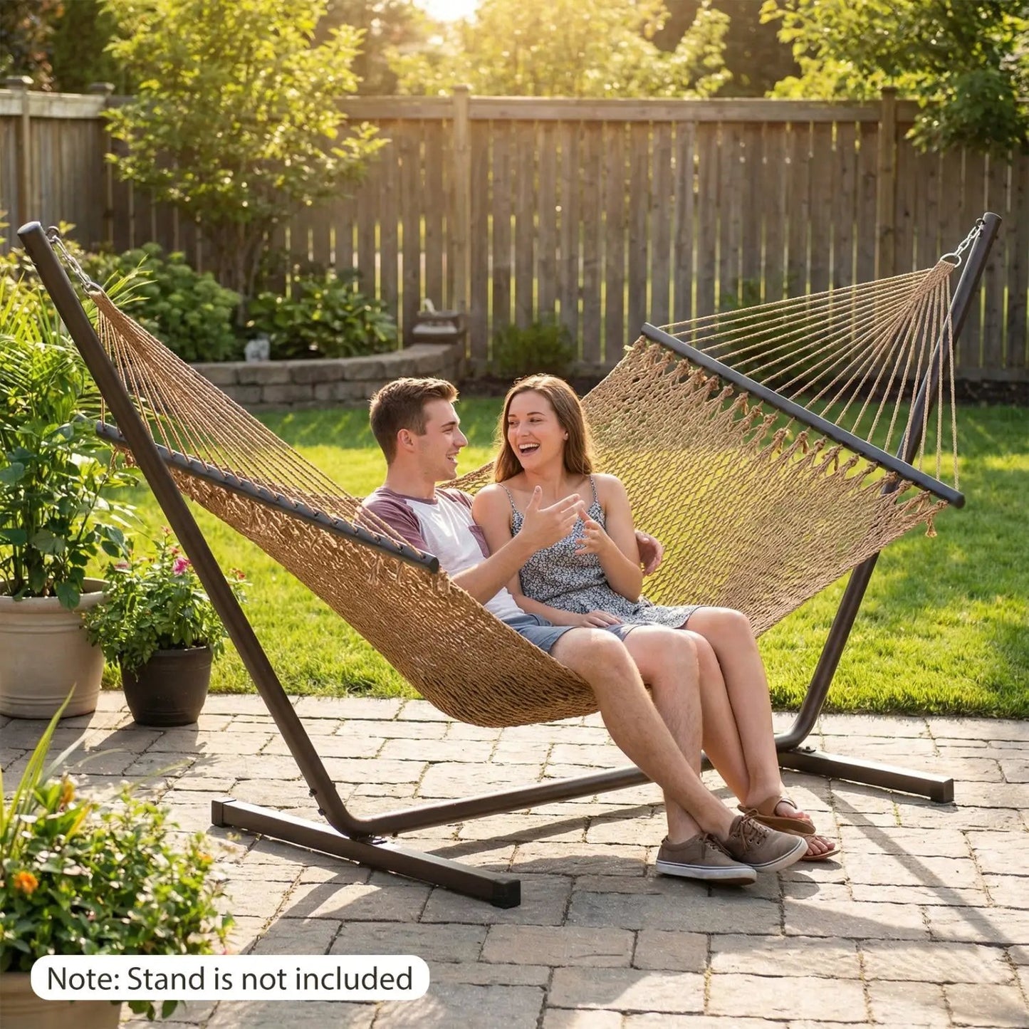 Caribbean Hammock with Spreader Bar for Poolside