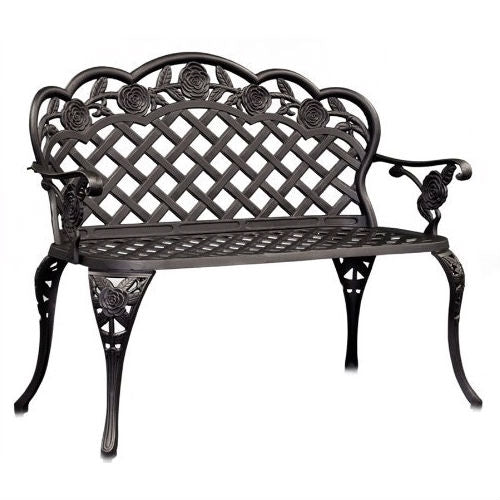Cast Aluminum Outdoor Garden Bench - Tampa Home & Garden Store